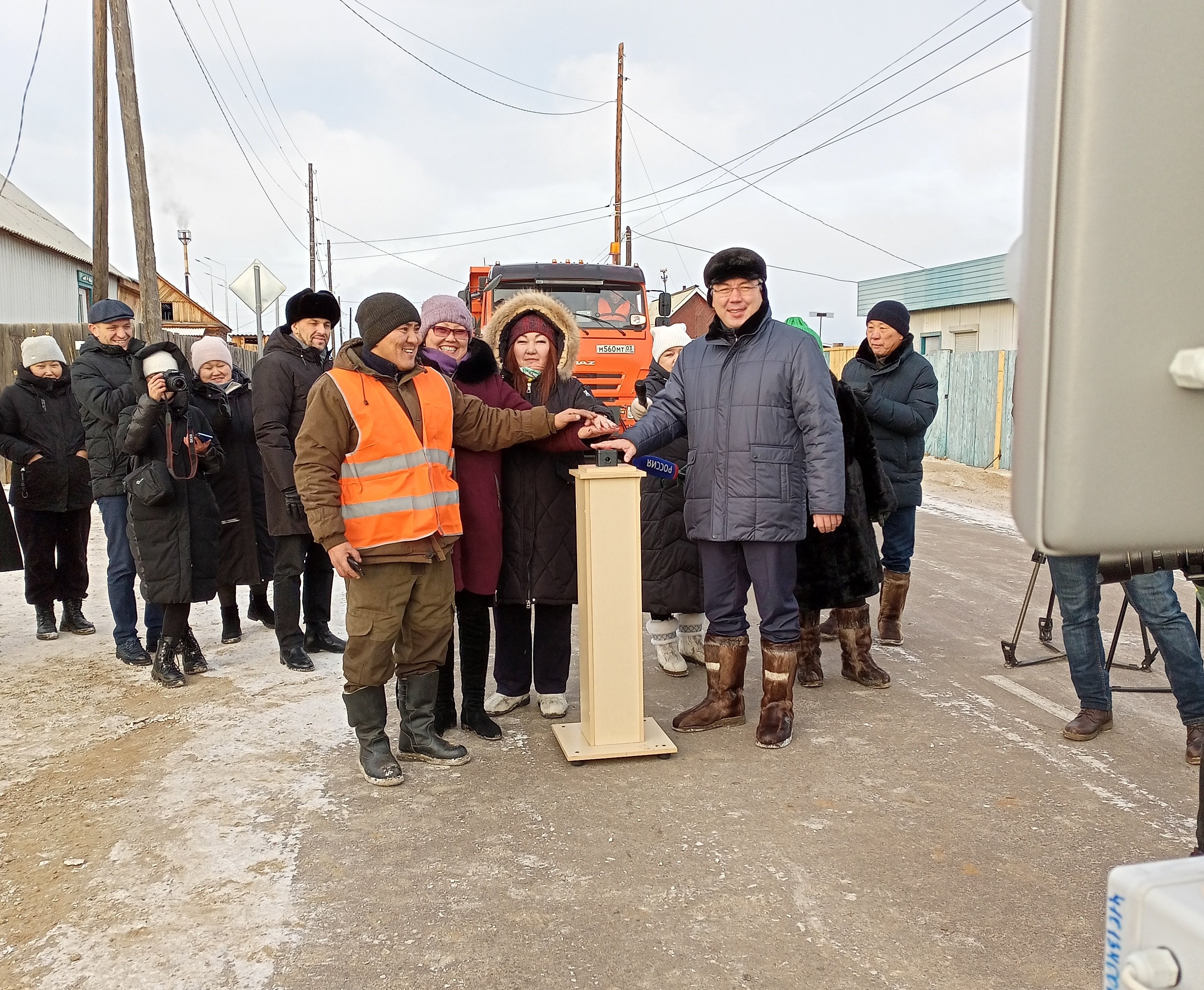 Открытие  дороги в Нижней Иволге и Хойтобэе.